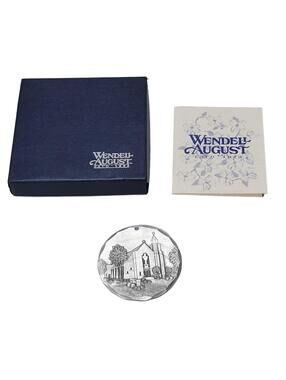 Wendell August Hammered Aluminum Christmas Ornament SS Cyril & Methodist Church